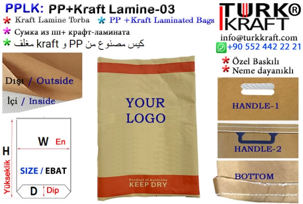 Laminated PP + Kraft Bag 2